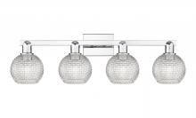 Innovations Lighting 716-4W-PC-G122C-6CL - Athens - 4 Light - 33 inch - Polished Chrome - Bath Vanity Light