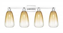 Innovations Lighting 716-4W-PC-G480-6AM - Brookhaven Almond - 4 Light - 36 inch - Polished Chrome - Bath Vanity Light