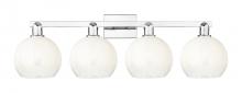 Innovations Lighting 716-4W-PC-G483-8OP - Brookhaven Globe - 4 Light - 36 inch - Polished Chrome - Bath Vanity Light