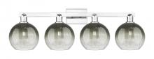 Innovations Lighting 716-4W-PC-G483-8SL - Brookhaven Globe - 4 Light - 36 inch - Polished Chrome - Bath Vanity Light