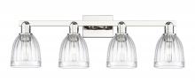 Innovations Lighting 716-4W-PN-G442 - Brookfield - 4 Light - 33 inch - Polished Nickel - Bath Vanity Light
