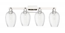Innovations Lighting 716-4W-PN-G457-6CL - Preston Flute - 4 Light - 36 inch - Polished Nickel - Bath Vanity Light