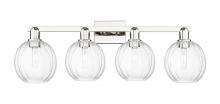 Innovations Lighting 716-4W-PN-G458-7CL - Preston Globe - 4 Light - 36 inch - Polished Nickel - Bath Vanity Light