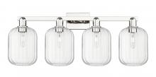 Innovations Lighting 716-4W-PN-G460-7CL - Preston Cylinder - 4 Light - 36 inch - Polished Nickel - Bath Vanity Light