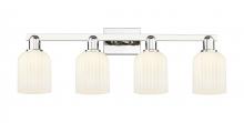 Innovations Lighting 716-4W-PN-G559-5GWH - Bridal Veil - 4 Light - 36 inch - Polished Nickel - Bath Vanity Light