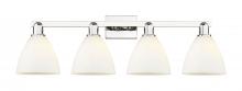 Innovations Lighting 716-4W-PN-GBD-751 - Bristol - 4 Light - 35 inch - Polished Nickel - Bath Vanity Light