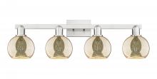 Innovations Lighting 716-4W-SN-G128-6 - Athens - 4 Light - 33 inch - Brushed Satin Nickel - Bath Vanity Light