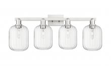 Innovations Lighting 716-4W-SN-G460-7CL - Preston Cylinder - 4 Light - 36 inch - Brushed Satin Nickel - Bath Vanity Light
