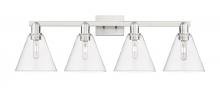 Innovations Lighting 716-4W-SN-GBC-82 - Berkshire Glass - 4 Light - 35 inch - Brushed Satin Nickel - Bath Vanity Light