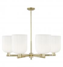 Innovations Lighting 716-6CR-AB-G559-8GWH - Bridal Veil - 6 Light - 38 inch - Antique Brass - Chandelier