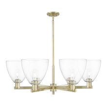 Innovations Lighting 716-6CR-AB-GBD-92 - Bristol - 6 Light - 39 inch - Antique Brass - Stem hung - Chandelier