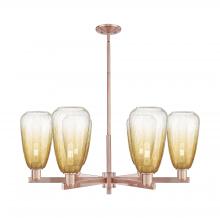 Innovations Lighting 716-6CR-AC-G480-6AM - Brookhaven Almond - 6 Light - 24 inch - Antique Copper - Chandelier