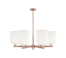 Innovations Lighting 716-6CR-AC-G559-8GWH - Bridal Veil - 6 Light - 38 inch - Antique Copper - Chandelier