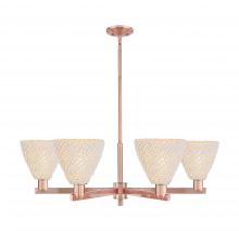 Innovations Lighting 716-6CR-AC-NBD-75-NAT - Bristol Natural - 6 Light - 24 inch - Antique Copper - Chandelier