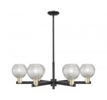 Innovations Lighting 716-6CR-BAB-G122C-6CL - Athens - 6 Light - 36 inch - Black Antique Brass - Stem hung - Chandelier