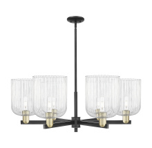 Innovations Lighting 716-6CR-BAB-G559-8CL - Bridal Veil - 6 Light - 38 inch - Black Antique Brass - Chandelier