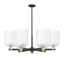 Innovations Lighting 716-6CR-BAB-G559-8SDY - Bridal Veil - 6 Light - 38 inch - Black Antique Brass - Chandelier