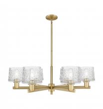 Innovations Lighting 716-6CR-BB-G402 - Niagara - 6 Light - 36 inch - Brushed Brass - Stem hung - Chandelier