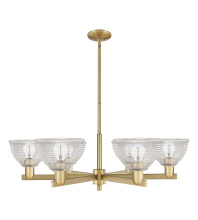 Innovations Lighting 716-6CR-BB-G422 - Arietta - 6 Light - 38 inch - Brushed Brass - Stem hung - Chandelier