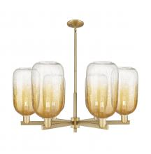 Innovations Lighting 716-6CR-BB-G482-7AM - Brookhaven Cloche - 6 Light - 24 inch - Brushed Brass - Chandelier
