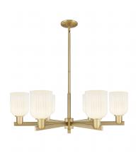 Innovations Lighting 716-6CR-BB-G559-5GWH - Bridal Veil - 6 Light - 24 inch - Brushed Brass - Chandelier