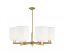 Innovations Lighting 716-6CR-BB-G559-8GWH - Bridal Veil - 6 Light - 38 inch - Brushed Brass - Chandelier