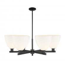 Innovations Lighting 716-6CR-BK-GBD-91 - Bristol - 6 Light - 39 inch - Matte Black - Stem hung - Chandelier