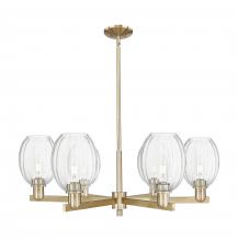 Innovations Lighting 716-6CR-CB-G459-6CL - Preston Bulb - 6 Light - 24 inch - Champagne Bronze - Chandelier