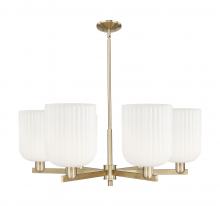 Innovations Lighting 716-6CR-CB-G559-8GWH - Bridal Veil - 6 Light - 38 inch - Champagne Bronze - Stem hung - Chandelier