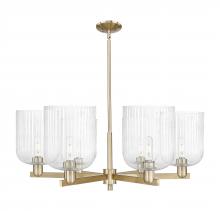 Innovations Lighting 716-6CR-CB-G559-8SDY - Bridal Veil - 6 Light - 38 inch - Champagne Bronze - Stem hung - Chandelier