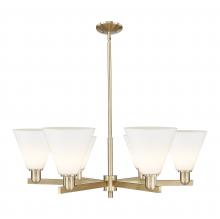 Innovations Lighting 716-6CR-CB-GBC-81 - Berkshire Glass - 6 Light - 38 inch - Champagne Bronze - Stem hung - Chandelier