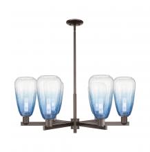 Innovations Lighting 716-6CR-OB-G480-6SB - Brookhaven Almond - 6 Light - 24 inch - Oil Rubbed Bronze - Chandelier