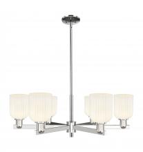 Innovations Lighting 716-6CR-PN-G559-5GWH - Bridal Veil - 6 Light - 24 inch - Polished Nickel - Chandelier