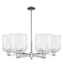 Innovations Lighting 716-6CR-PN-G559-8CL - Bridal Veil - 6 Light - 38 inch - Polished Nickel - Chandelier