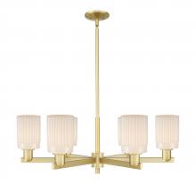 Innovations Lighting 716-6CR-SG-G341 - Hadley - 6 Light - 34 inch - Satin Gold - Stem hung - Chandelier