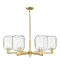 Innovations Lighting 716-6CR-SG-G460-7CL - Preston Cylinder - 6 Light - 24 inch - Satin Gold - Chandelier