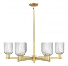 Innovations Lighting 716-6CR-SG-G559-5SDY - Bridal Veil - 6 Light - 24 inch - Satin Gold - Chandelier