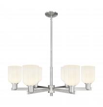 Innovations Lighting 716-6CR-SN-G559-5GWH - Bridal Veil - 6 Light - 24 inch - Satin Nickel - Chandelier