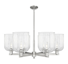 Innovations Lighting 716-6CR-SN-G559-8CL - Bridal Veil - 6 Light - 38 inch - Satin Nickel - Chandelier