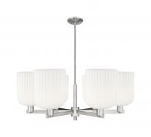 Innovations Lighting 716-6CR-SN-G559-8GWH - Bridal Veil - 6 Light - 38 inch - Satin Nickel - Chandelier