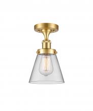 Innovations Lighting 916-1C-SG-G62 - Cone - 1 Light - 6 inch - Satin Gold - Semi-Flush Mount