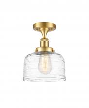 Innovations Lighting 916-1C-SG-G713 - Bell - 1 Light - 8 inch - Satin Gold - Semi-Flush Mount