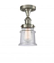 Innovations Lighting 916-1C-SN-G184S - Canton - 1 Light - 6 inch - Brushed Satin Nickel - Semi-Flush Mount