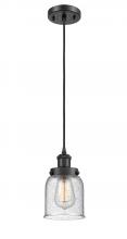 Innovations Lighting 916-1P-BK-G54 - Bell - 1 Light - 5 inch - Matte Black - Cord hung - Mini Pendant