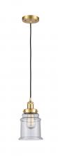 Innovations Lighting 916-1P-SG-G184 - Canton - 1 Light - 6 inch - Satin Gold - Cord hung - Mini Pendant