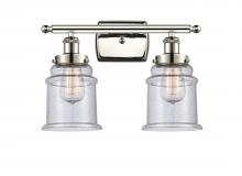 Innovations Lighting 916-2W-PN-G184 - Canton - 2 Light - 16 inch - Polished Nickel - Bath Vanity Light