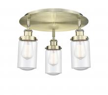 Innovations Lighting 916-3C-AB-G314 - Dover - 3 Light - 16 inch - Antique Brass - Flush Mount