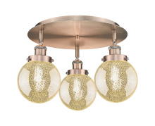 Innovations Lighting 916-3C-AC-G208-6 - Beacon - 3 Light - 18 inch - Antique Copper - Semi-Flush Mount