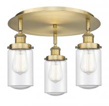 Innovations Lighting 916-3C-BB-G314 - Dover - 3 Light - 16 inch - Brushed Brass - Flush Mount