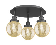 Innovations Lighting 916-3C-BK-G208-6 - Beacon - 3 Light - 18 inch - Matte Black - Semi-Flush Mount